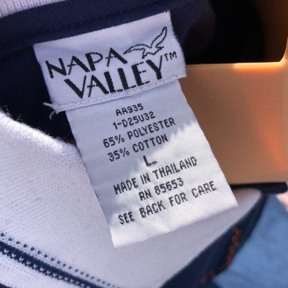 Vintage Napa Valley Long Sleeve Knit Pullover Embroidered Teacher Theme Womens L - Picture 7 of 8